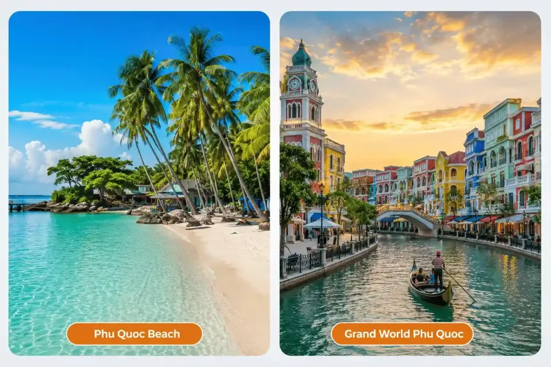Tour Vietnam Phu Quoc mengunjungi Grand World Phu Quoc