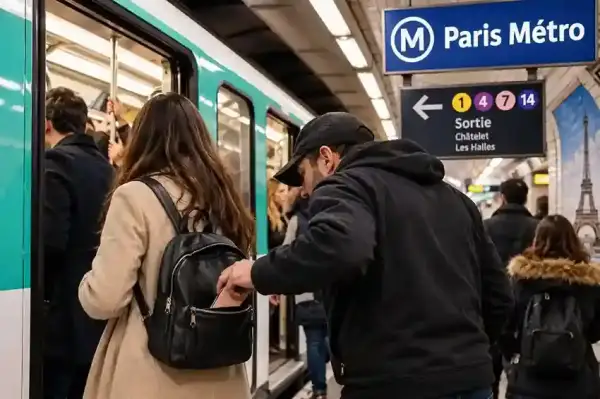 Copet di Paris Métro Châtelet, modus pickpocket yang sering menargetkan turis di Eropa