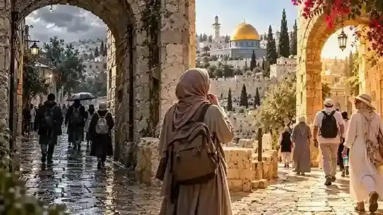 Perbandingan cuaca Holyland musim dingin dan panas di Yerusalem untuk persiapan pakaian ziarah.