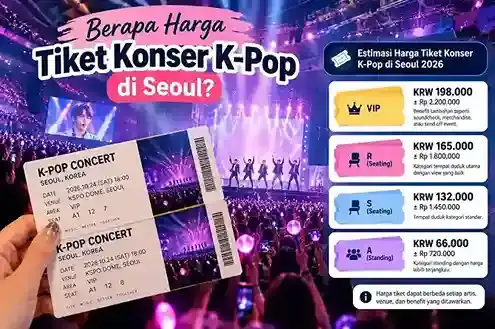 Harga tiket konser K-Pop di KSPO Dome Seoul Korea untuk wisatawan dan penggemar K-Pop