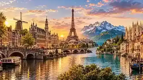 Itinerary Eropa 14 hari ke Belanda, Belgia, Prancis, Swiss dan Italia dalam tour Eropa Barat