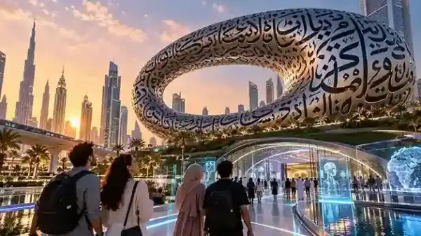Museum of the Future Dubai di Sheikh Zayed Road dengan konsep masa depan 2071