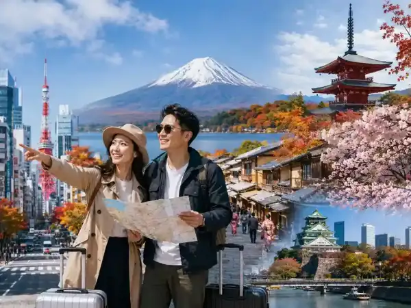 Paket tour Jepang 7 hari rute Tokyo, Gunung Fuji, Kyoto dan Osaka saat musim terbaik