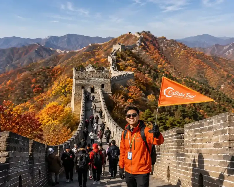 tour leader callista tour membawa group indonesia trip ke great wall beijing