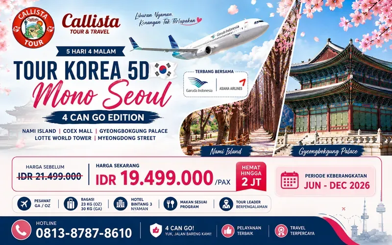 Tour Korea 5D Mono Seoul 4 Can Go Edition