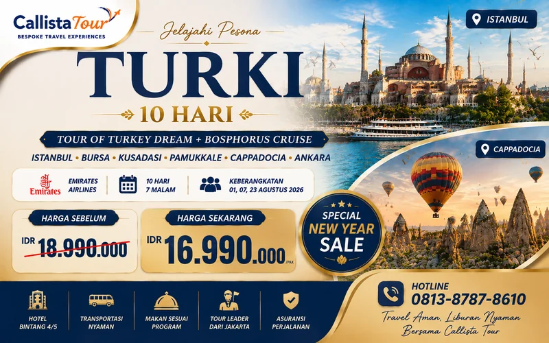 10D Tour of Turkey Dream + Bosphorus Cruise
