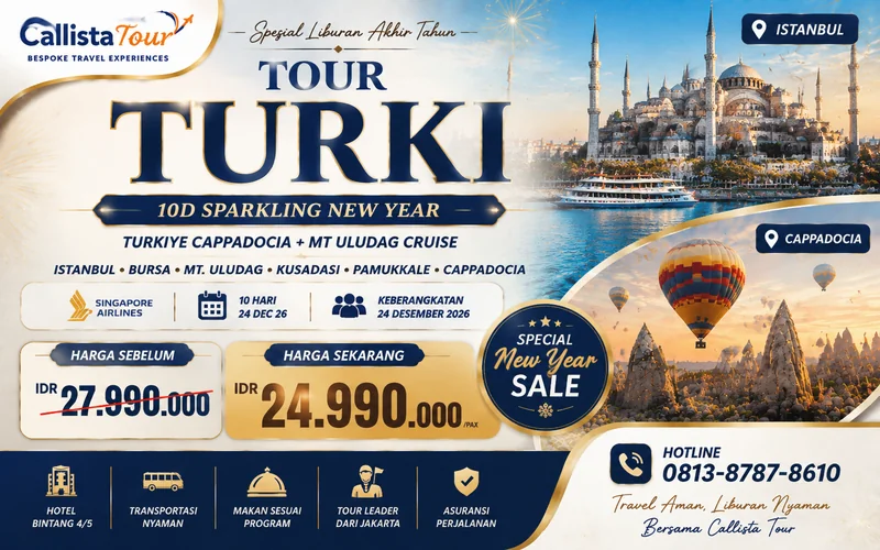 10D Sparkling New Year Turkiye Cappadocia + Mt Uludag Cruise