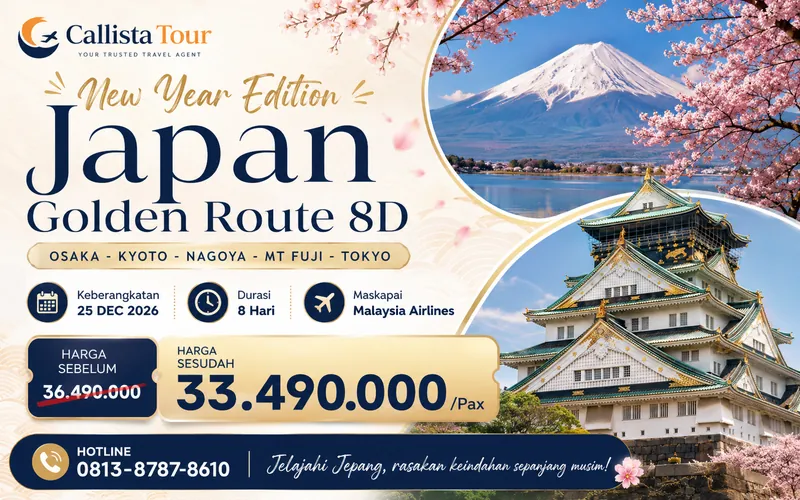 New Year Edition Japan Golden Route 8D