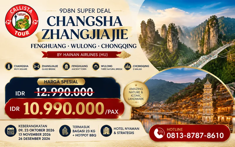 Super Deal China 9D Changsa Zhangjiajie Chongqing 1
