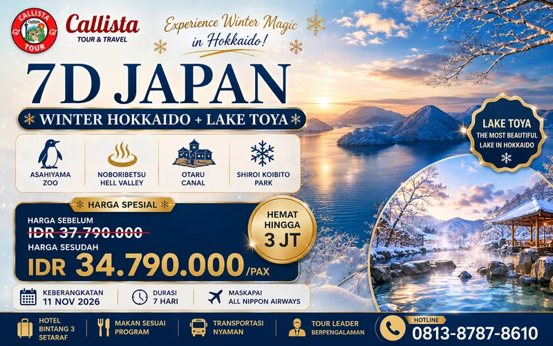 Tour Japan 7D Winter Hokkaido + Lake Toya