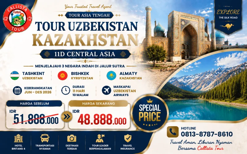 Tour Uzbeskistan Kazakhstan 11D Central Asia 1