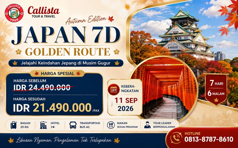 Tour Japan 7D Golden Route Autumn Edition