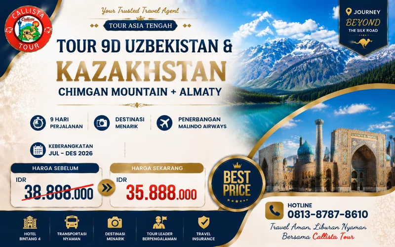 Tour 9D Uzbekistan & Kazakhstan Chimgan Mountain + Almaty 1