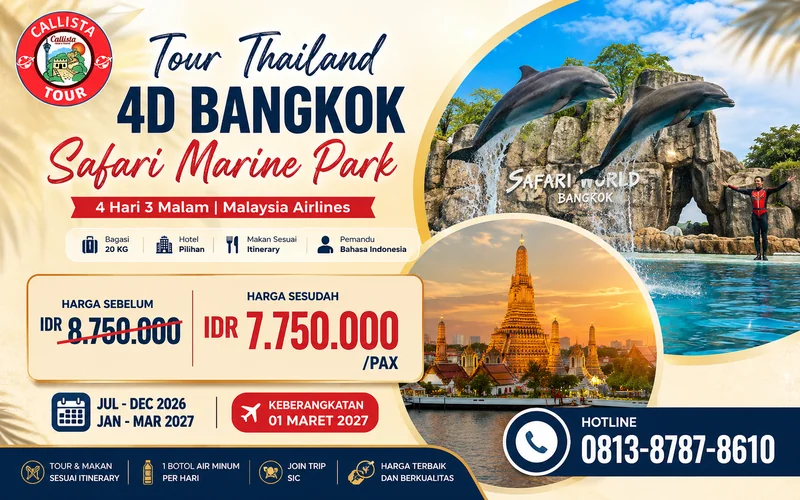 Tour Thailand 4D Bangkok Safari Marine Park