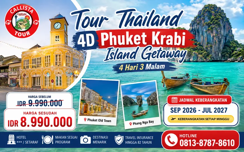 Tour Thailand 4D Phuket Krabi Island Getaway