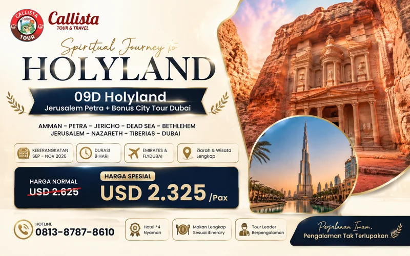 09D Holyland Jerusalem Petra + Bonus City Tour Dubai