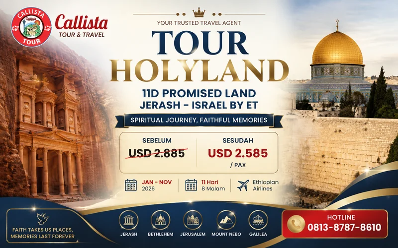 Tour Holyland 11D Promised Land Jerash - Israel By Et