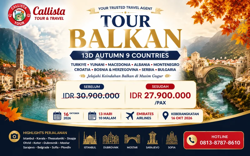 Tour Balkan 13D Autumn 9 Countries