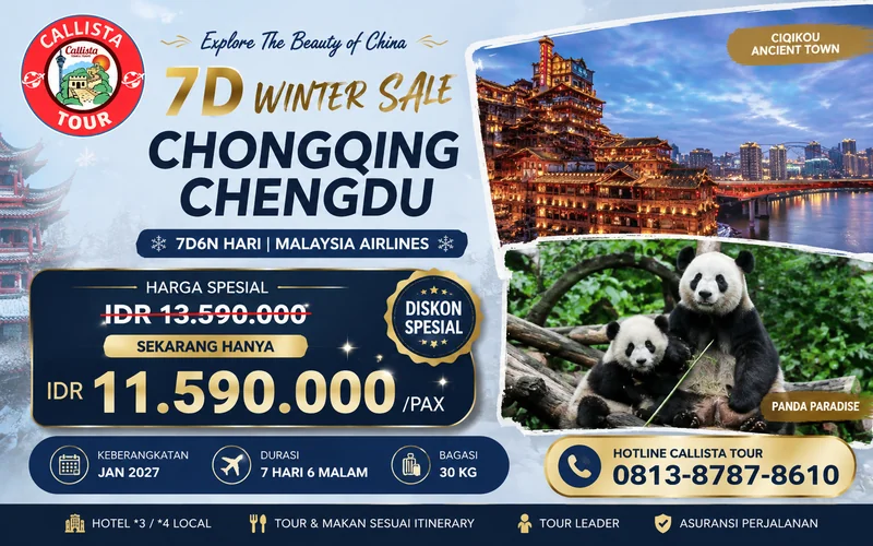 7D Winter Sale Chongqing Chengdu