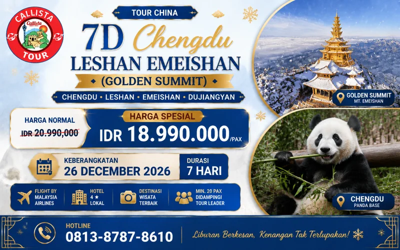 7D Chengdu Leshan Emheishan (golden Summit)