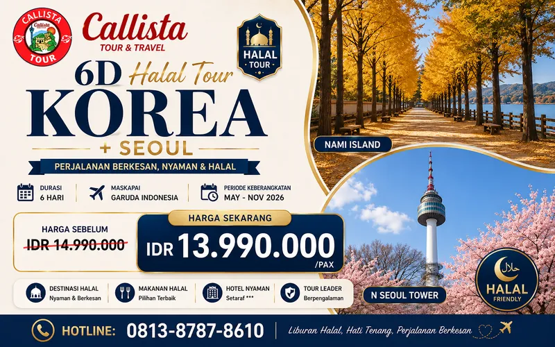 6D Halal Tour Korea + Seoul