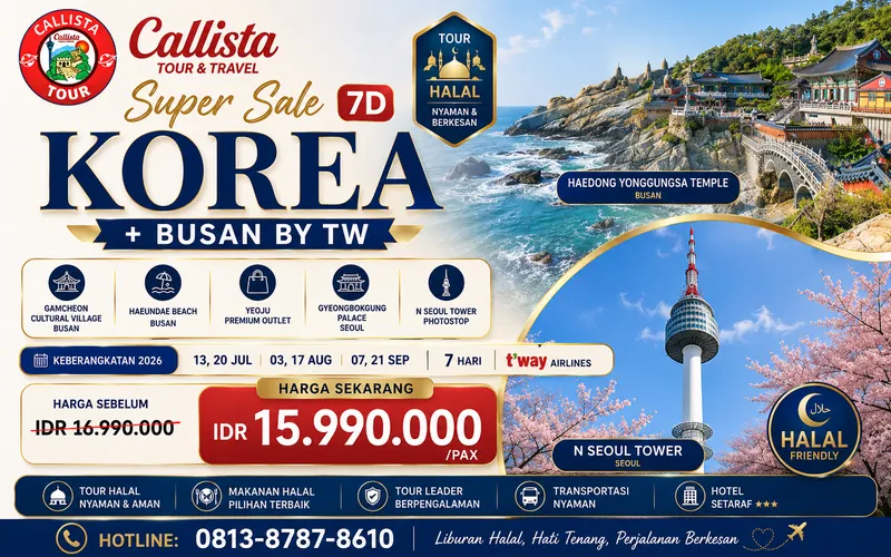 Super Sale 7D Korea + Busan By Tw