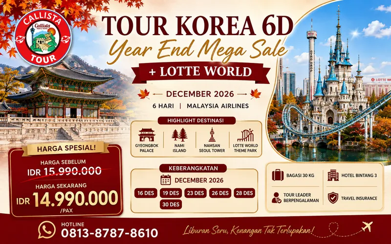Tour Korea 6D Year End Mega Sale + Lotte World