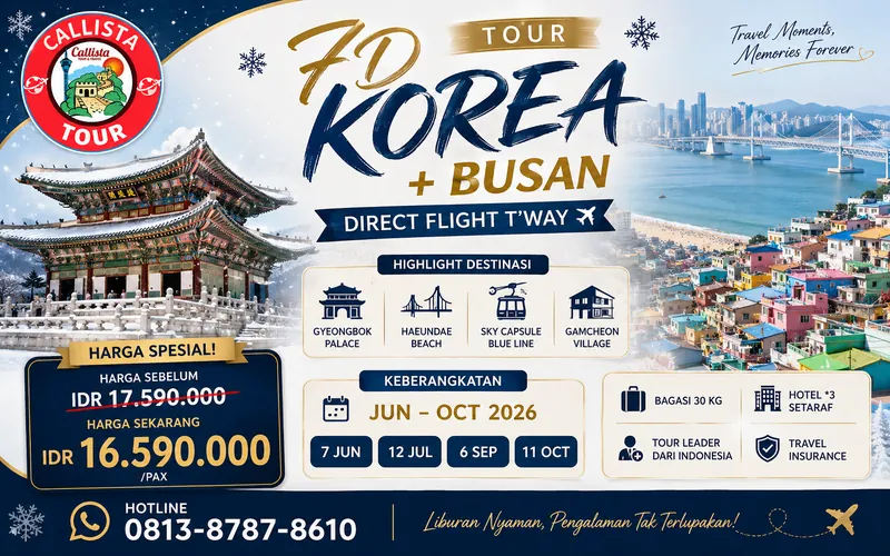 7D Korea + Busan Direct Flight T'way