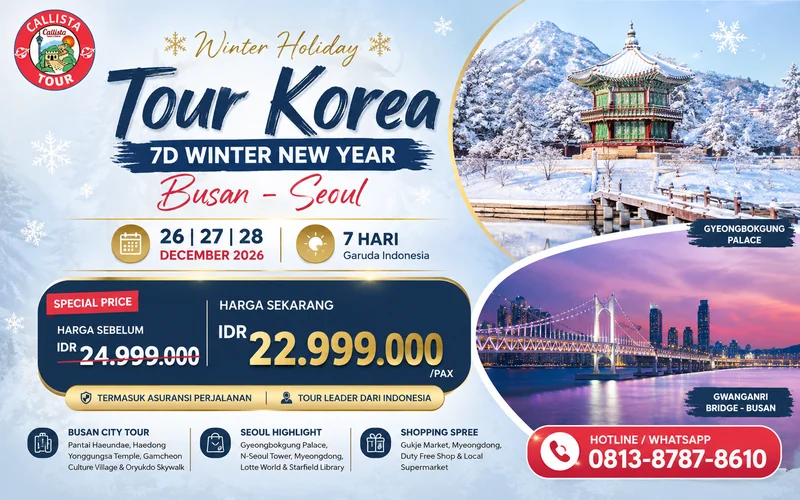 Tour Korea 7D Winter New Year Busan Seoul