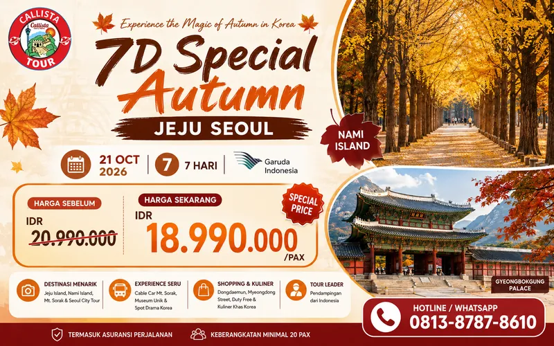 7D Special Autumn Jeju Seoul