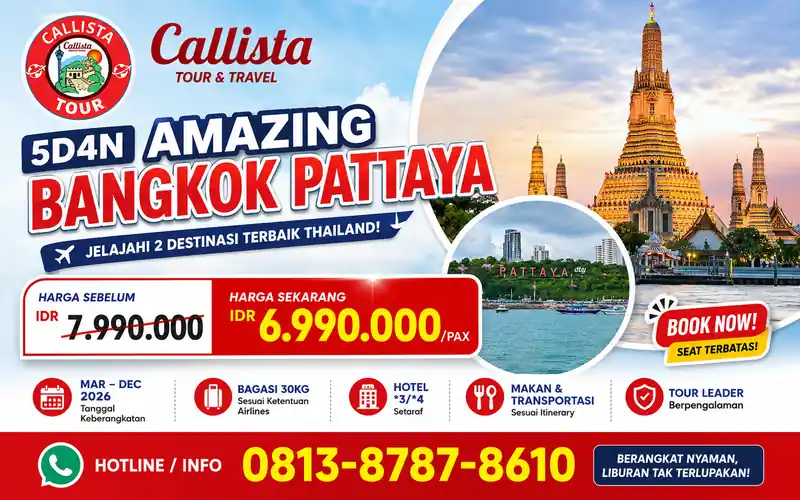 5D4N Amazing Bangkok Pattaya
