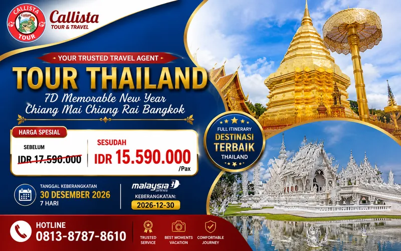 7D Memorable New Year Chiang Mai Chiang Rai Bangkok