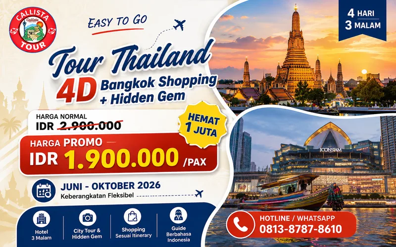 Tour Thailand 4D Bangkok Shopping + Hidden Gem