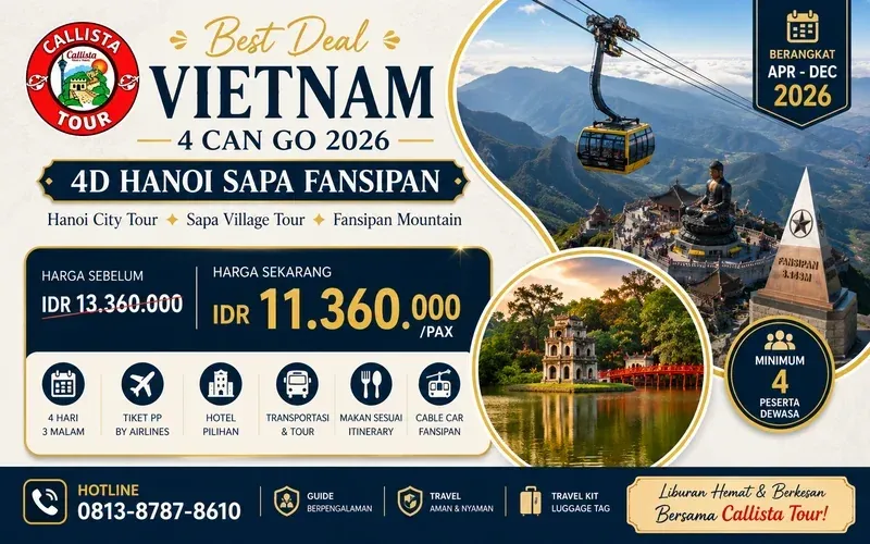 Trip Vietnam 4 Can Go 4D Hanoi Sapa Fansipan