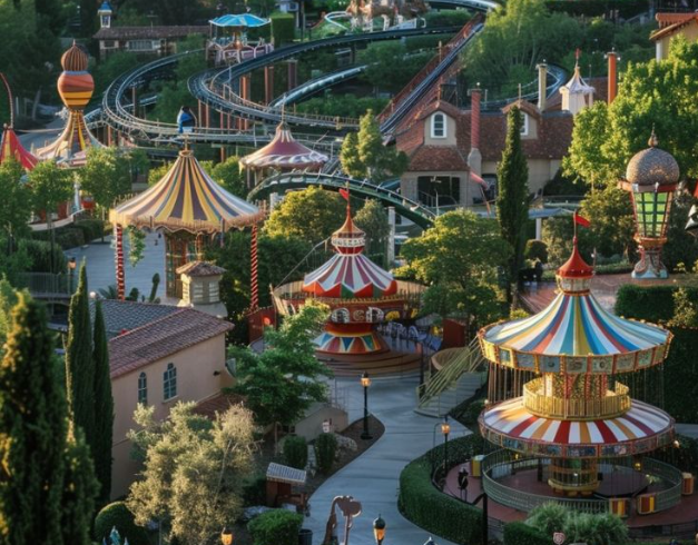 8D classic theme park tour, double theme park vacation, Disneyland and Universal Studios tour, 8 days theme park package, family theme park tour 2025, classic tour with theme parks, tour paket 8 hari taman hiburan, liburan keluarga ke theme park, paket do