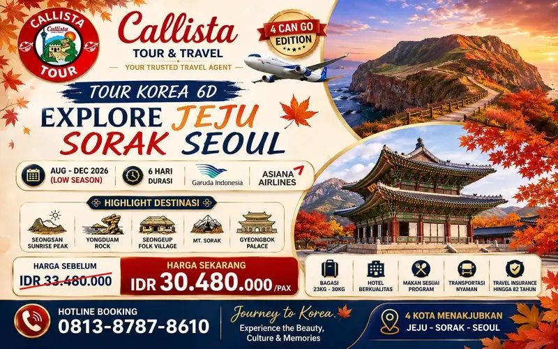 Tour Korea 6D Explore Jeju Sorak Seoul 4 Can Go Edition