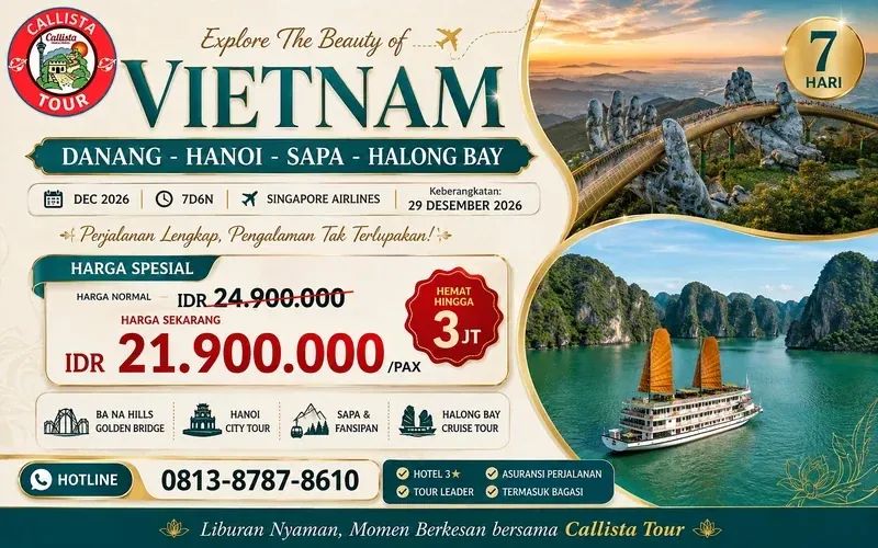 7D Vietnam Danang Hanoi Sapa Halong Bay 1