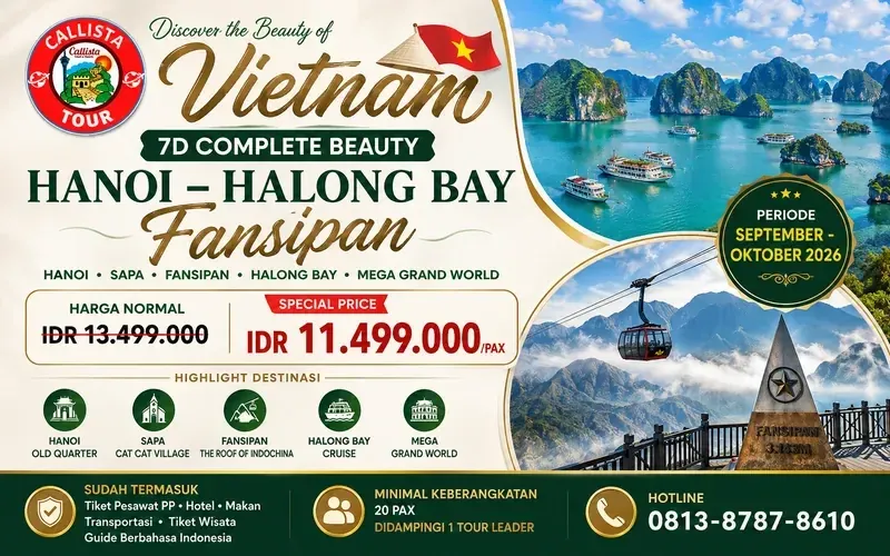 7D Complete Beauty Hanoi Halong Bay Fansipan