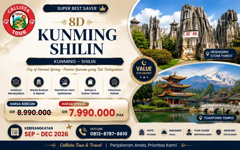 Tour China 8D Best Saver Kunming Shilin