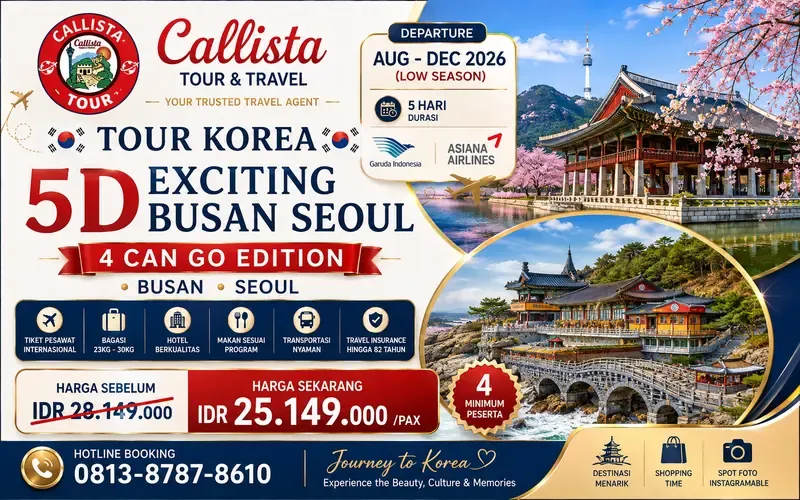 Tour Korea 5D Exciting Busan Seoul 4 Can Go Edition