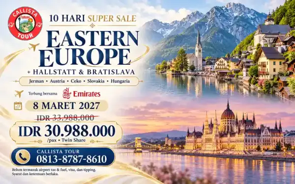 10 Hari Eropa Timur Hallstatt & Bratislava 1