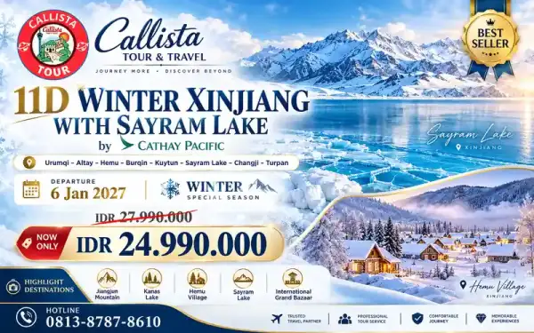 11 Hari Winter Xinjiang Sayram Lake 1