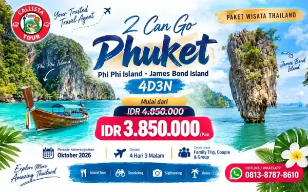 2 Can Go Phuket Phi Phi Island - James Bond Island 4D3N
