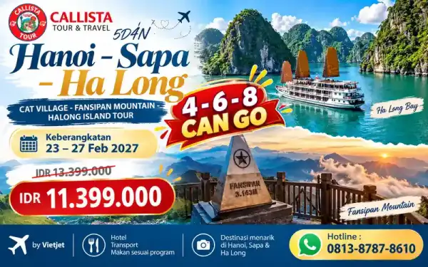 5 Hari 4 Can Go Vietnam Hanoi Sapa Fansipan Ha Long Bay 1