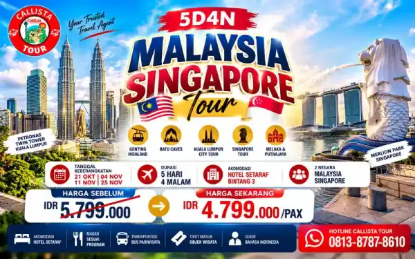5 Hari Malaysia Singapore + Genting dan Melaka 1