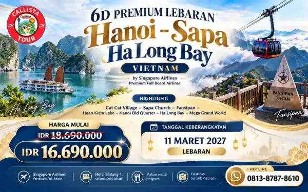 6 Hari Premium Lebaran Hanoi Sapa Ha Long Bay 1