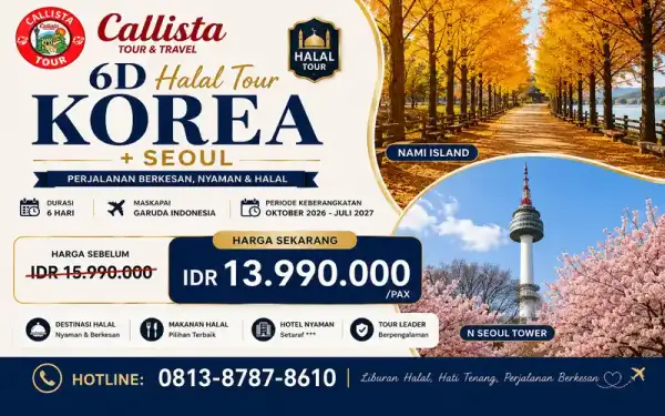 6D Halal Tour Korea + Seoul