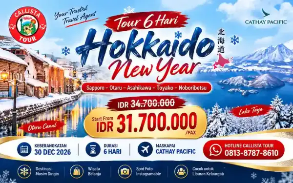 Tour 6 Hari Hokkaido New Year