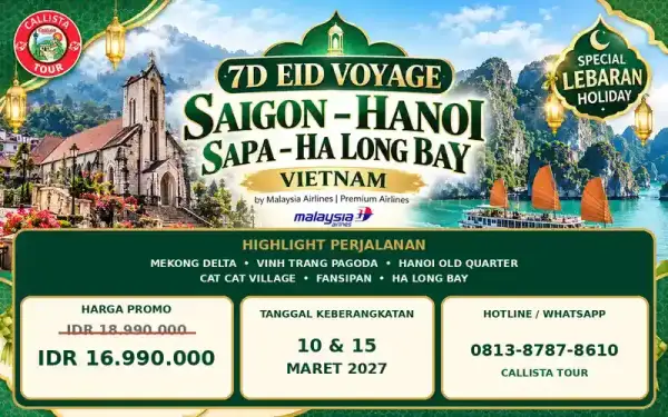 7 Hari Lebaran Voyage Saigon Hanoi Sapa Ha Long Bay 1