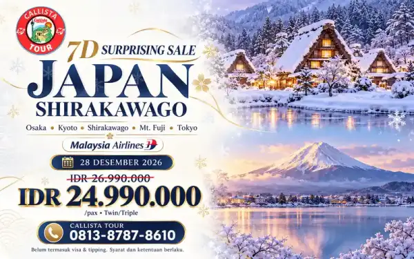 7 Hari Surprising End Year Sale Japan Shirakawago